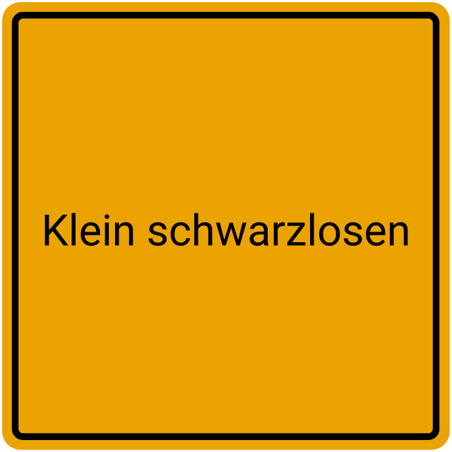 Meldebestätigung Klein Schwarzlosen